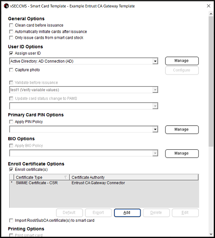 Using Entrust Gateway CA – Versasec